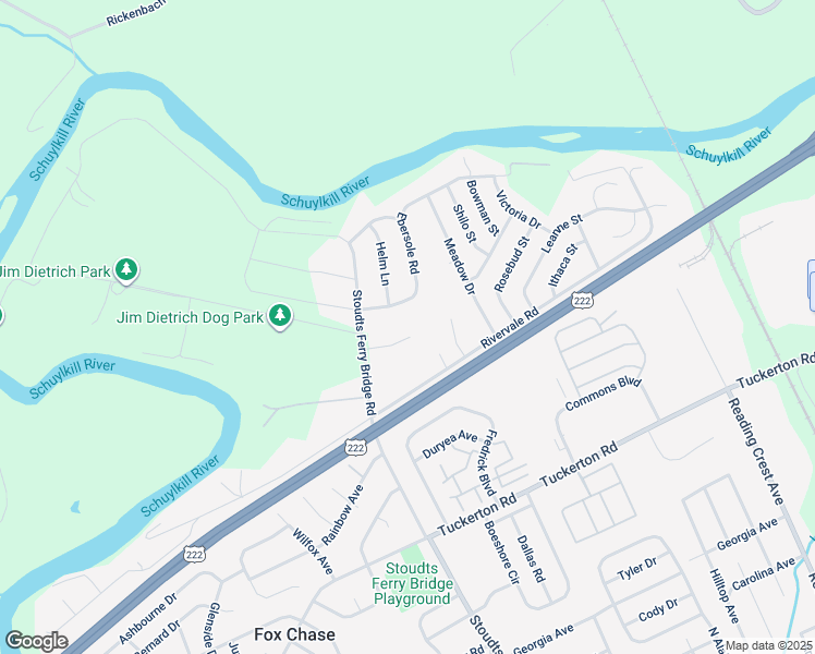 map of restaurants, bars, coffee shops, grocery stores, and more near 8 Buckingham Drive in Reading