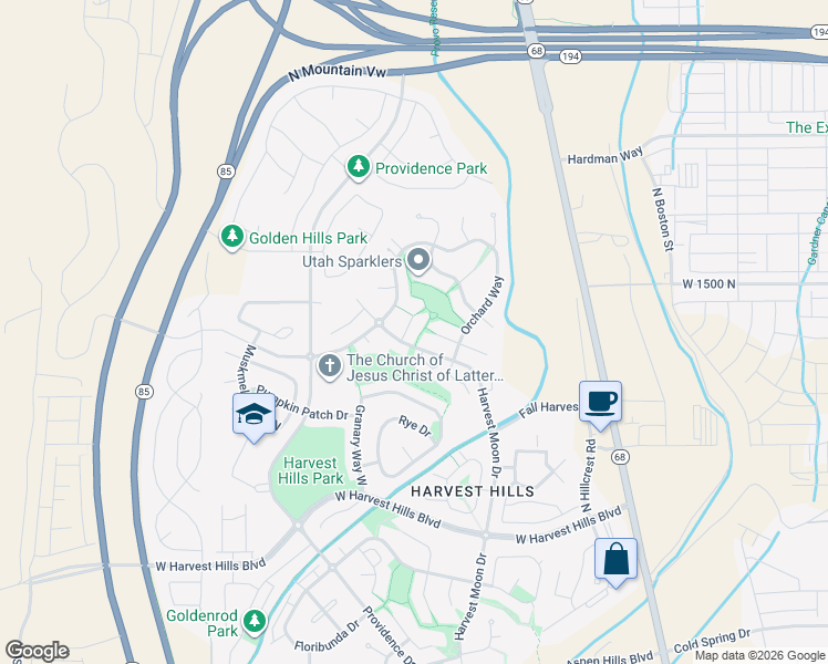 map of restaurants, bars, coffee shops, grocery stores, and more near 437 West Plum Place in Saratoga Springs