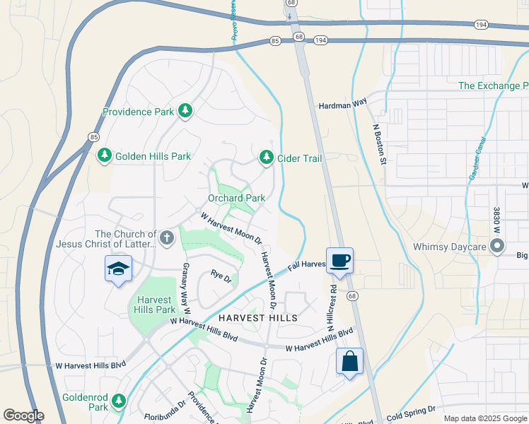 map of restaurants, bars, coffee shops, grocery stores, and more near 383 West Plum Place in Saratoga Springs