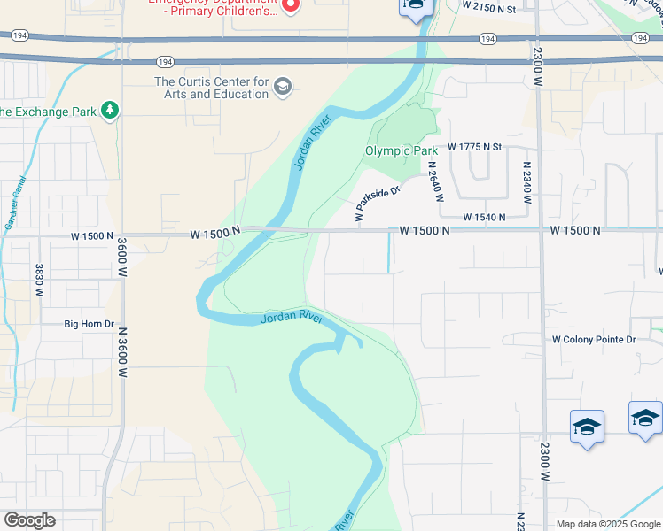 map of restaurants, bars, coffee shops, grocery stores, and more near 1474 North 2950 West in Lehi