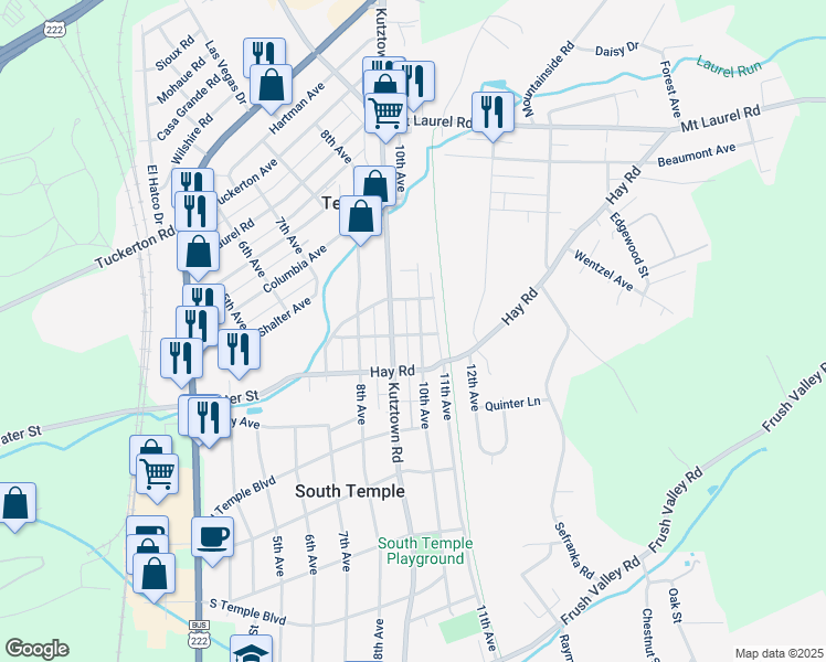 map of restaurants, bars, coffee shops, grocery stores, and more near 4602 10th Avenue in Temple