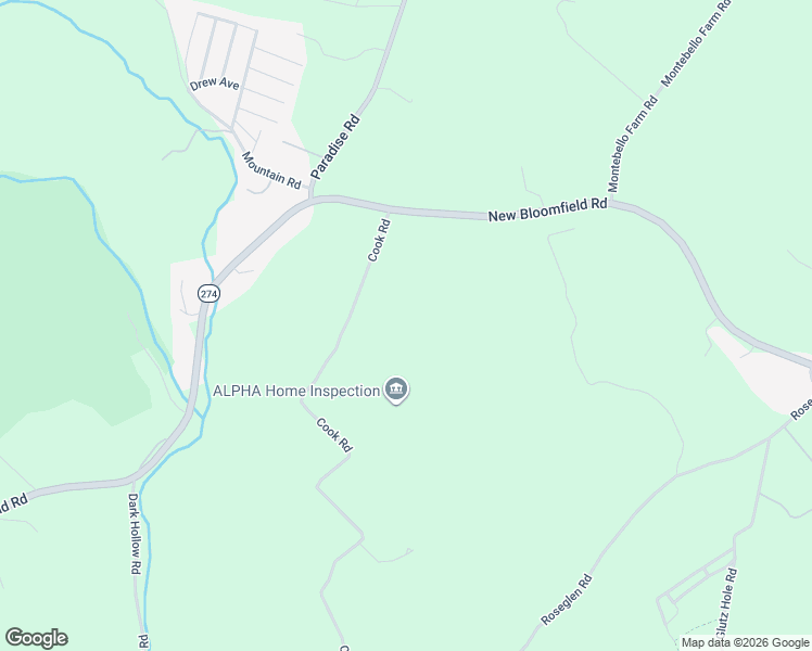 map of restaurants, bars, coffee shops, grocery stores, and more near 23 Cook Road in Duncannon