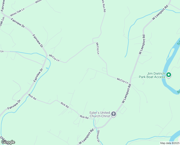 map of restaurants, bars, coffee shops, grocery stores, and more near 14 High Meadow Lane in Leesport