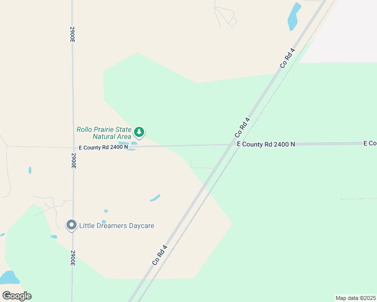 map of restaurants, bars, coffee shops, grocery stores, and more near 29449 East County Road 2400 North in Manito