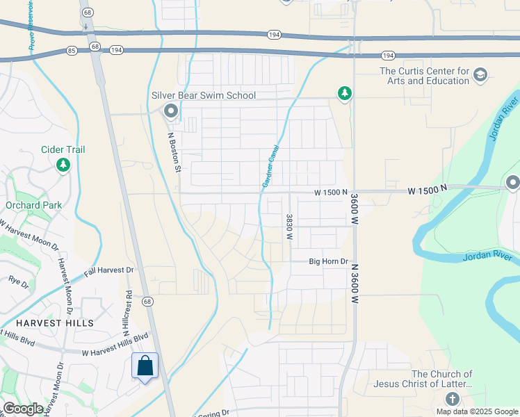 map of restaurants, bars, coffee shops, grocery stores, and more near North Sage Park Drive in Eagle Mountain