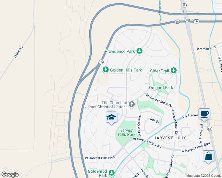 map of restaurants, bars, coffee shops, grocery stores, and more near 541 Autumn Sky Drive in Saratoga Springs