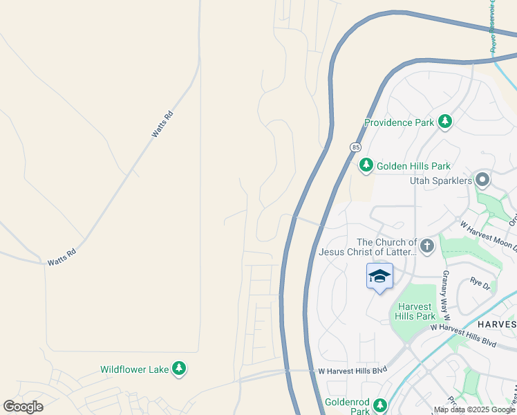 map of restaurants, bars, coffee shops, grocery stores, and more near Wild Yarrow Drive in Saratoga Springs