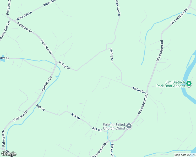 map of restaurants, bars, coffee shops, grocery stores, and more near 18 High Meadow Lane in Leesport
