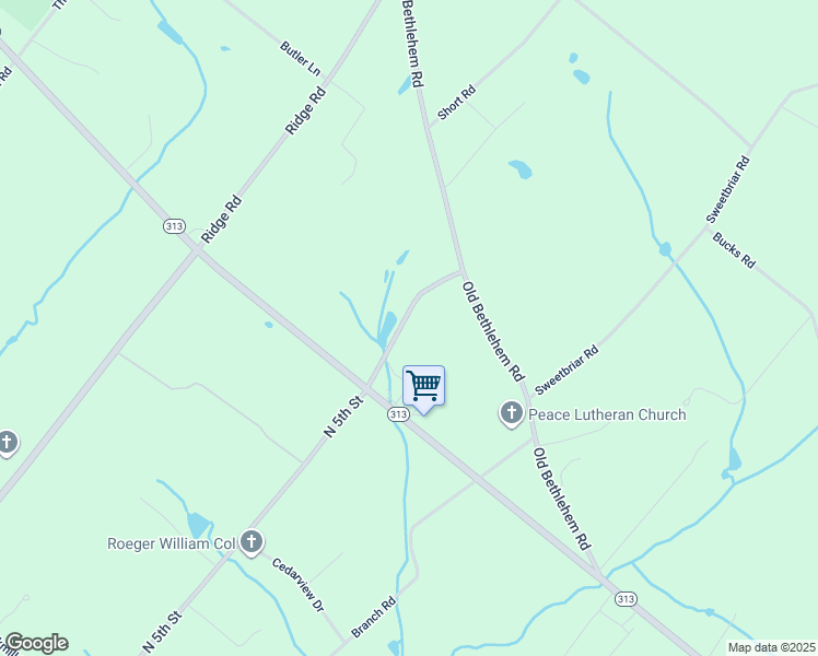 map of restaurants, bars, coffee shops, grocery stores, and more near 2333 North 5th Street in Perkasie