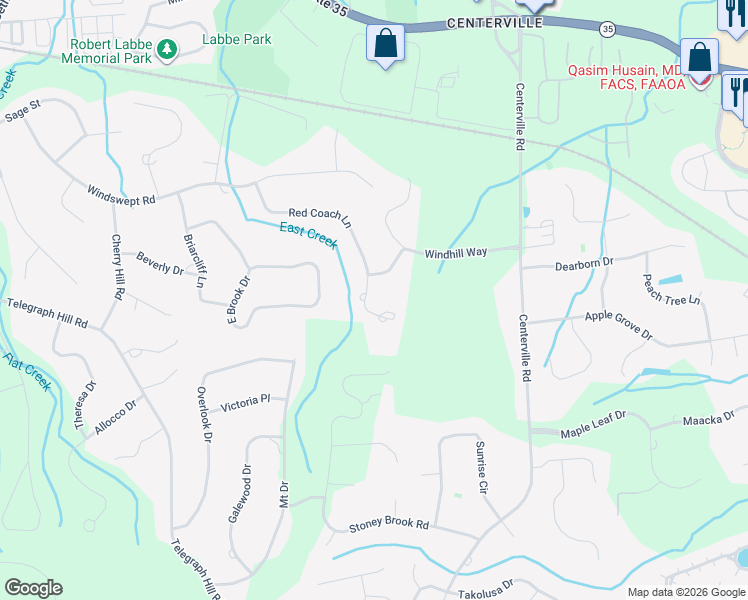map of restaurants, bars, coffee shops, grocery stores, and more near 29 Red Coach Lane in Holmdel