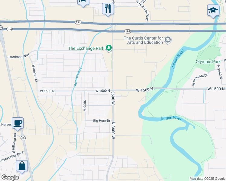 map of restaurants, bars, coffee shops, grocery stores, and more near in Lehi