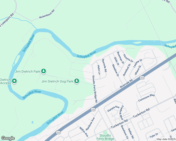 map of restaurants, bars, coffee shops, grocery stores, and more near 1005 Antonio Drive in Reading