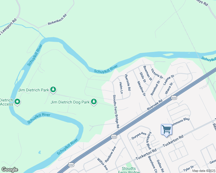 map of restaurants, bars, coffee shops, grocery stores, and more near 1021 Antonio Drive in Reading