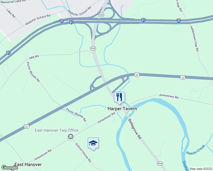 map of restaurants, bars, coffee shops, grocery stores, and more near 1573 Fisher Avenue in Jonestown