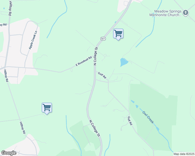 map of restaurants, bars, coffee shops, grocery stores, and more near 420 Golf Road in Myerstown