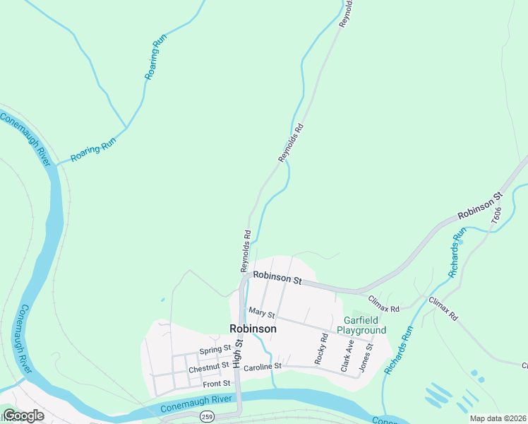 map of restaurants, bars, coffee shops, grocery stores, and more near 1872-2426 Reynolds Road in Robinson