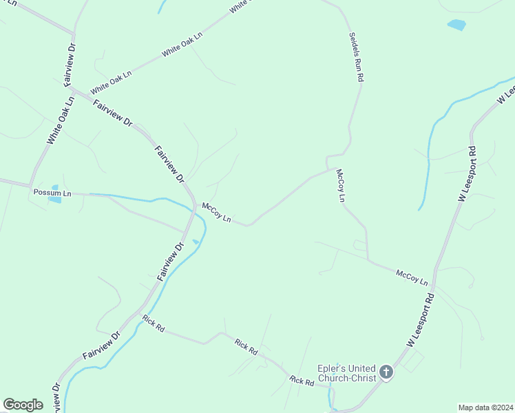 map of restaurants, bars, coffee shops, grocery stores, and more near 377 McCoy Lane in Leesport