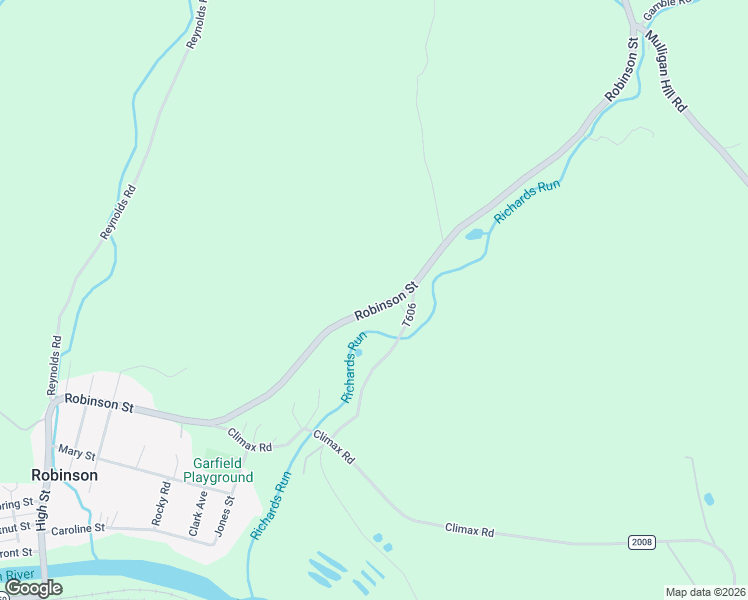 map of restaurants, bars, coffee shops, grocery stores, and more near 56 Jericho Road in Robinson