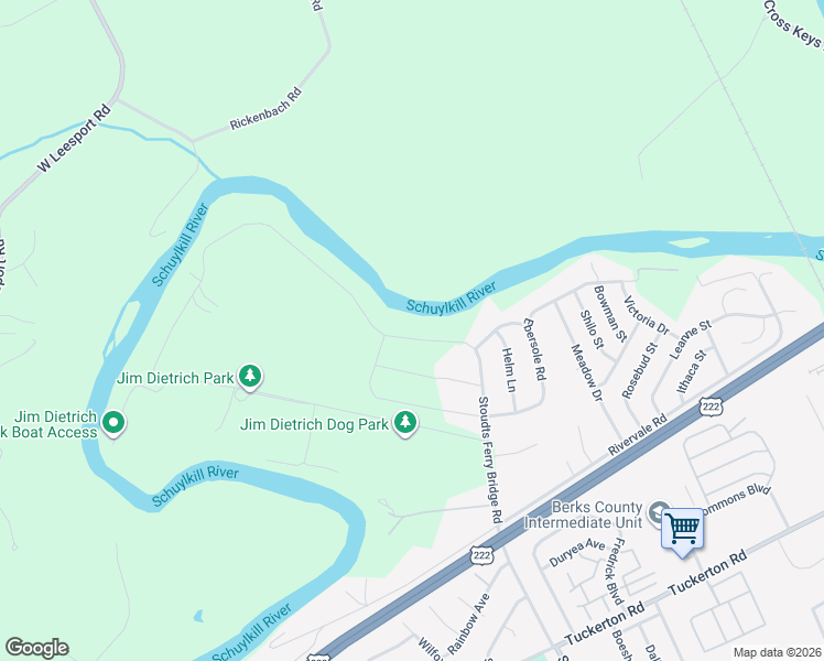 map of restaurants, bars, coffee shops, grocery stores, and more near in Riverview Park