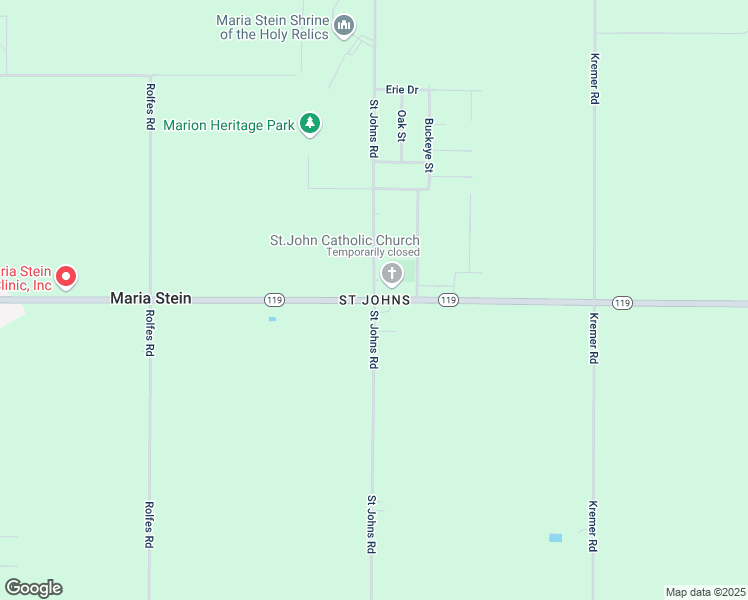map of restaurants, bars, coffee shops, grocery stores, and more near in Saint Johns