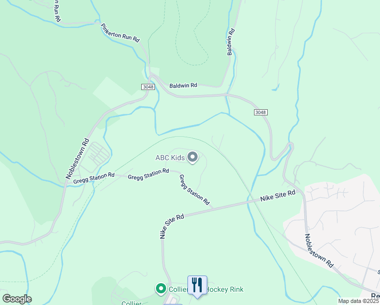 map of restaurants, bars, coffee shops, grocery stores, and more near 1241 Trailside Drive in Noblestown