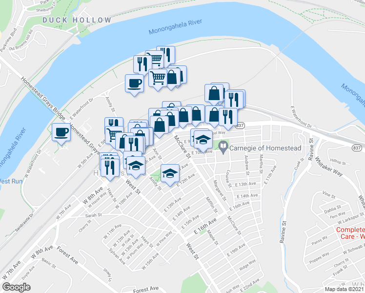 945 McClure Street, Homestead PA Walk Score