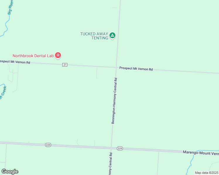 map of restaurants, bars, coffee shops, grocery stores, and more near 1550 County Road 170 in Marengo