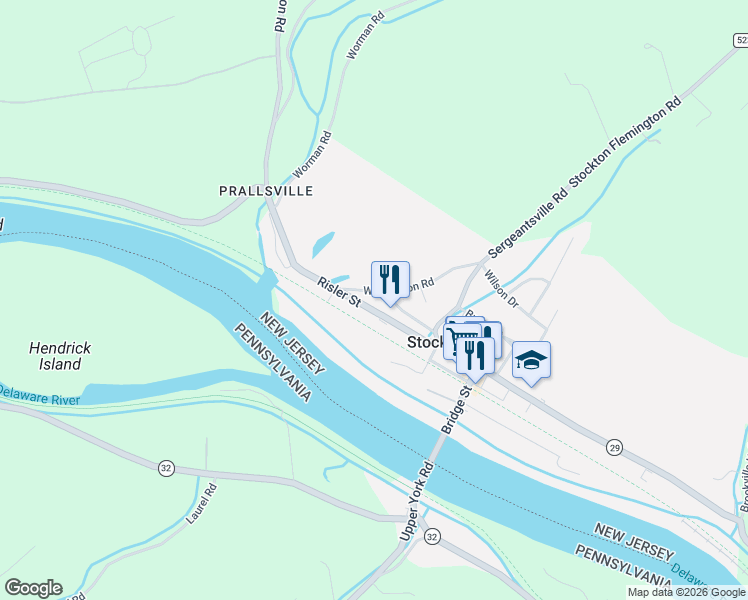 map of restaurants, bars, coffee shops, grocery stores, and more near 16 Risler Street in Stockton
