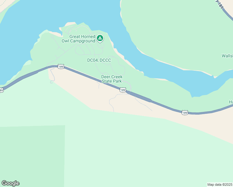 map of restaurants, bars, coffee shops, grocery stores, and more near 8120 South Lakeside Lane in Wallsburg