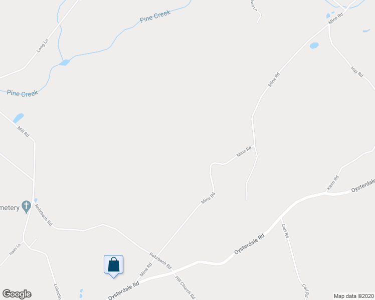 map of restaurants, bars, coffee shops, grocery stores, and more near 212 Mine Road in Oley