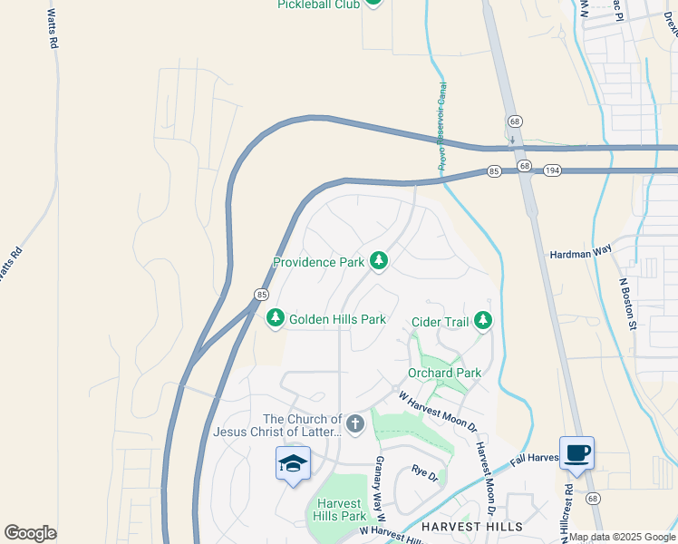 map of restaurants, bars, coffee shops, grocery stores, and more near 2453 Nectar Way North in Saratoga Springs