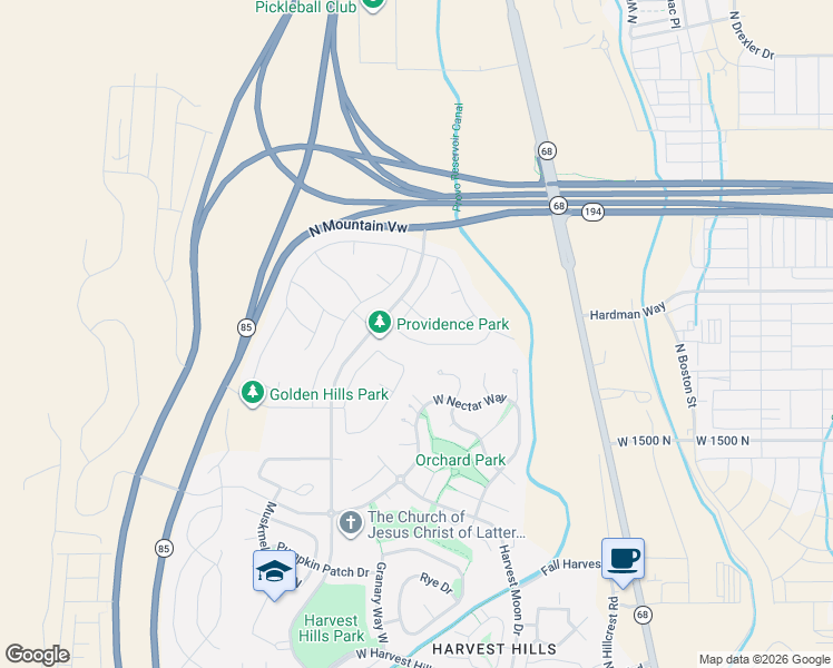 map of restaurants, bars, coffee shops, grocery stores, and more near 256 Thistle Drive in Saratoga Springs