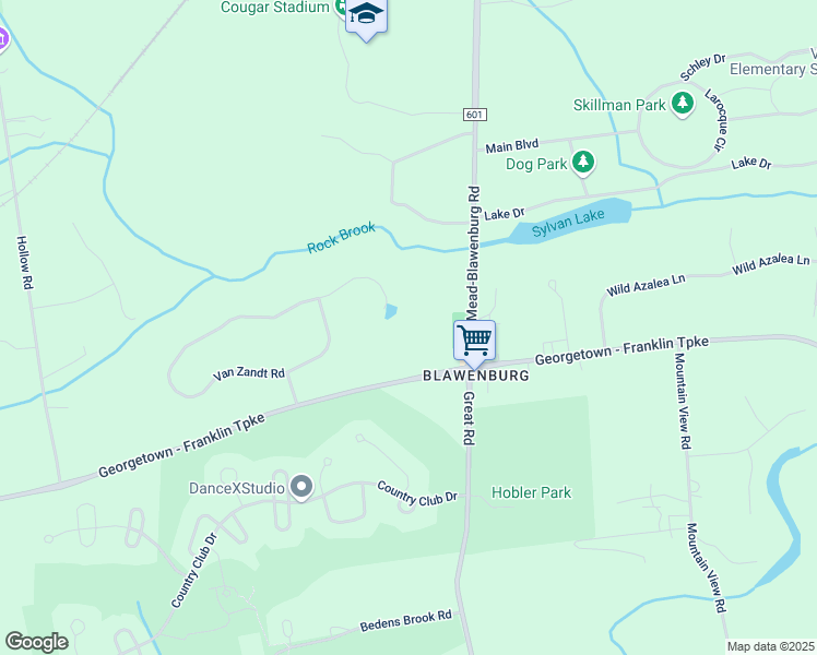 map of restaurants, bars, coffee shops, grocery stores, and more near 219 Van Zandt Road in Montgomery