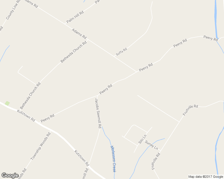 map of restaurants, bars, coffee shops, grocery stores, and more near 2050 Peevy Road in East Greenville