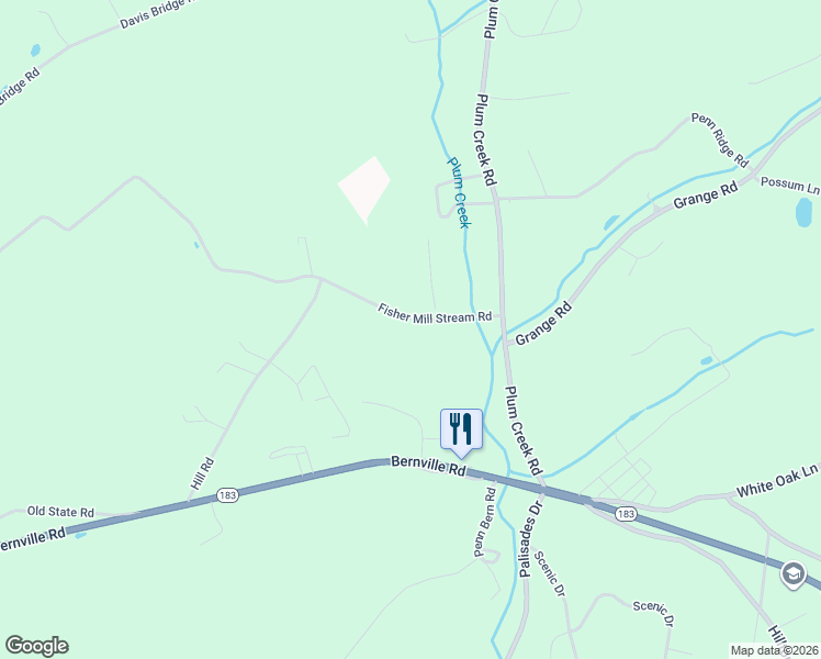 map of restaurants, bars, coffee shops, grocery stores, and more near 38 Fisher Mill Stream Road in Bernville