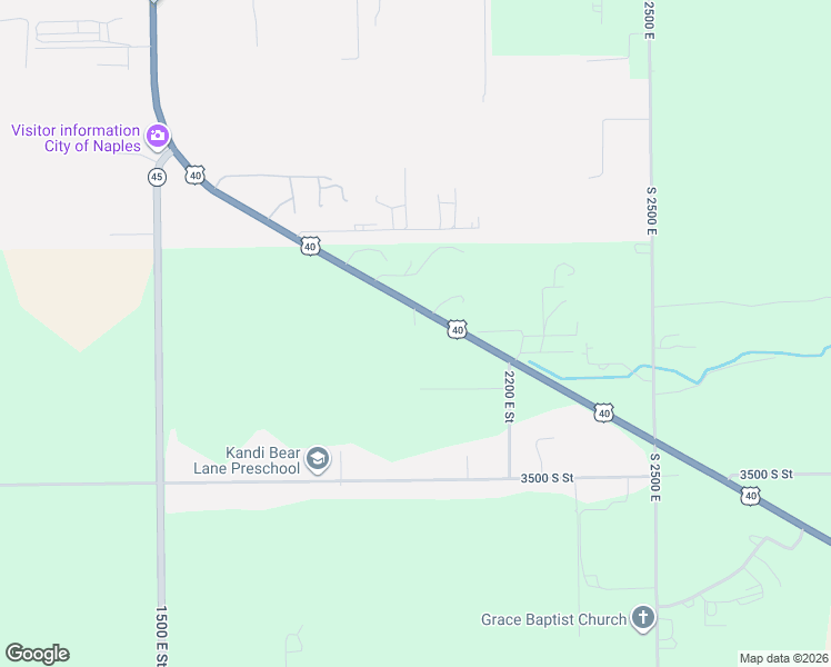 map of restaurants, bars, coffee shops, grocery stores, and more near 2022 U.S. 40 in Vernal
