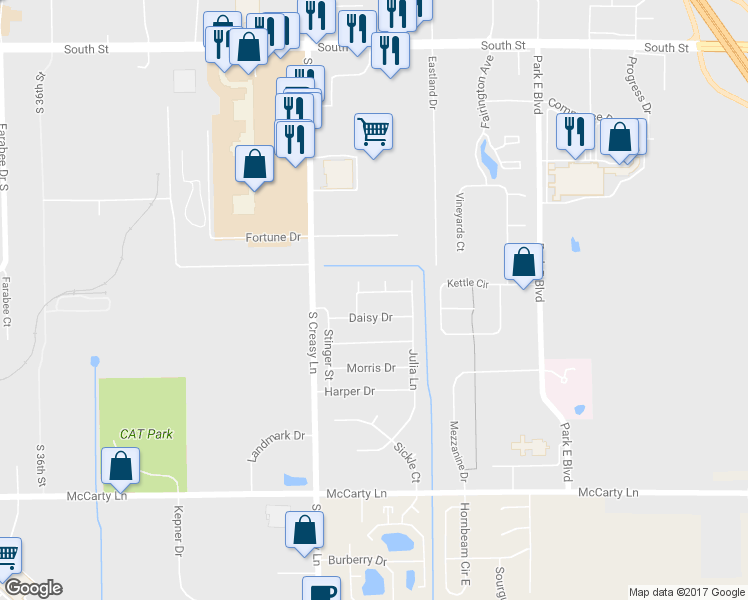 map of restaurants, bars, coffee shops, grocery stores, and more near 20 Heather Circle in Lafayette