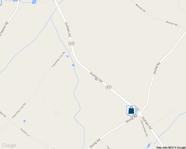 map of restaurants, bars, coffee shops, grocery stores, and more near 6113 Durham Road in Pipersville