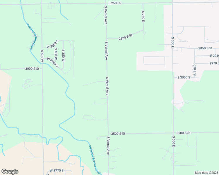 map of restaurants, bars, coffee shops, grocery stores, and more near 3147 South Vernal Avenue in Vernal
