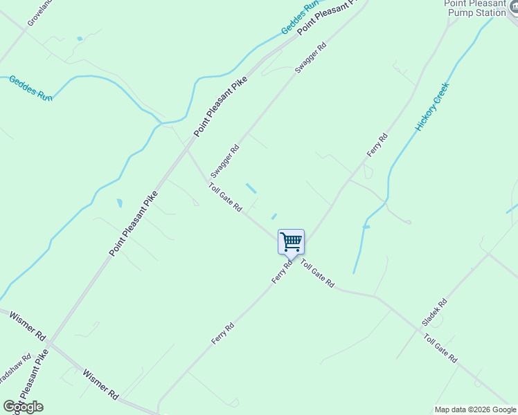 map of restaurants, bars, coffee shops, grocery stores, and more near 4911 Toll Gate Road in New Hope