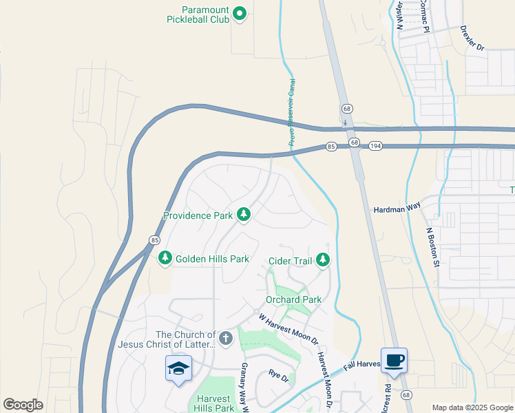 map of restaurants, bars, coffee shops, grocery stores, and more near 2611 Daisy Drive in Saratoga Springs