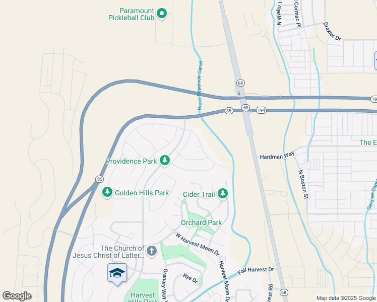 map of restaurants, bars, coffee shops, grocery stores, and more near 2611 Daisy Drive in Saratoga Springs