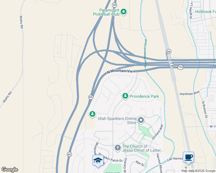 map of restaurants, bars, coffee shops, grocery stores, and more near 249 Jonathan Place in Saratoga Springs