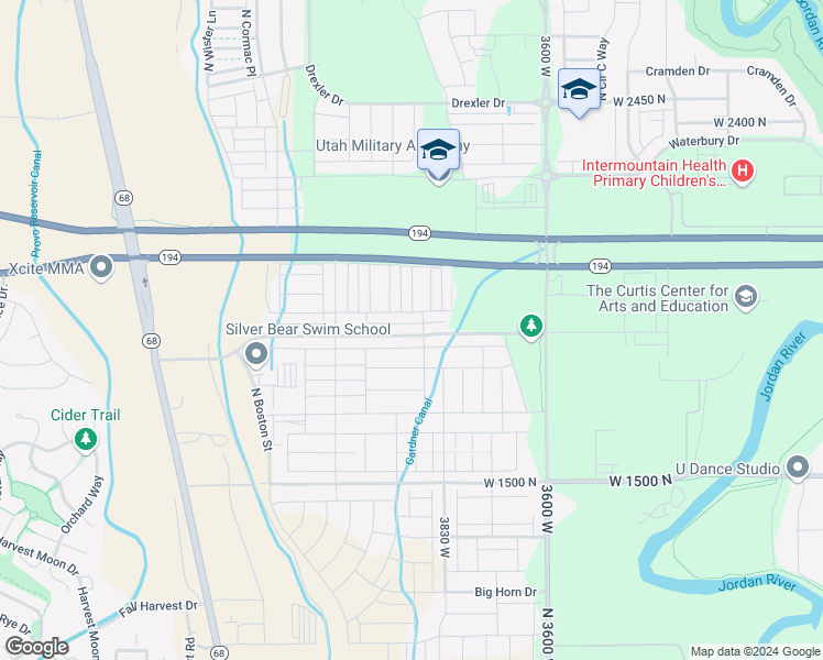 map of restaurants, bars, coffee shops, grocery stores, and more near in Lehi