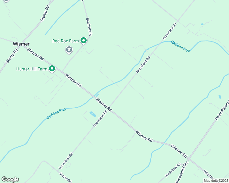 map of restaurants, bars, coffee shops, grocery stores, and more near 6469 Groveland Road in Bucks County