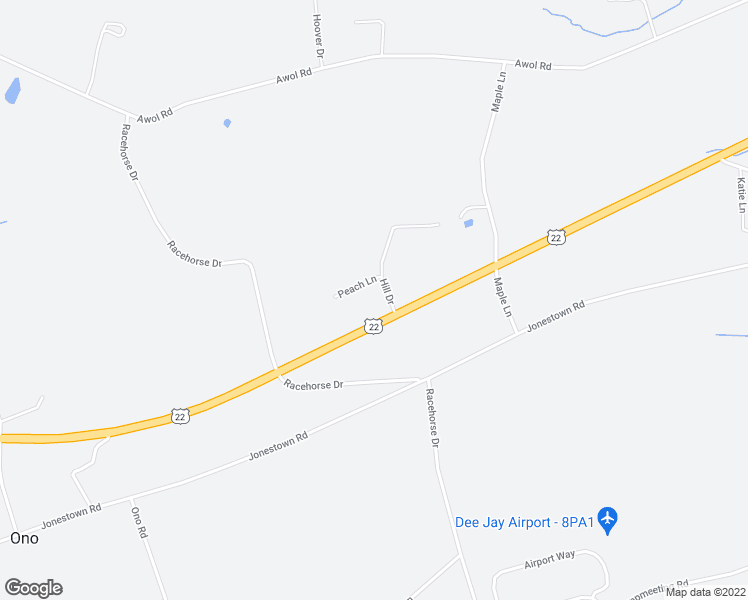 map of restaurants, bars, coffee shops, grocery stores, and more near 10690 Allentown Boulevard in Jonestown