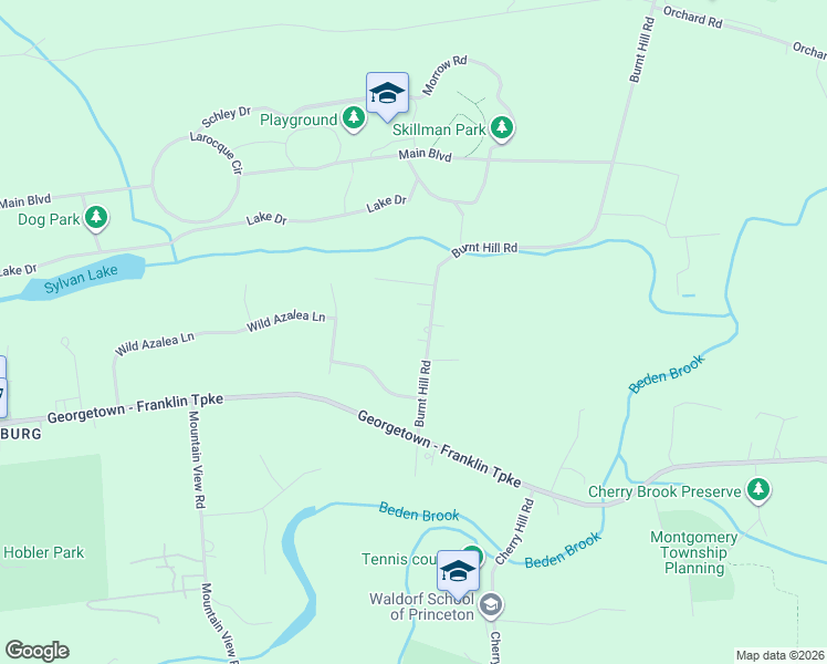 map of restaurants, bars, coffee shops, grocery stores, and more near 39 Burnt Hill Road in Montgomery