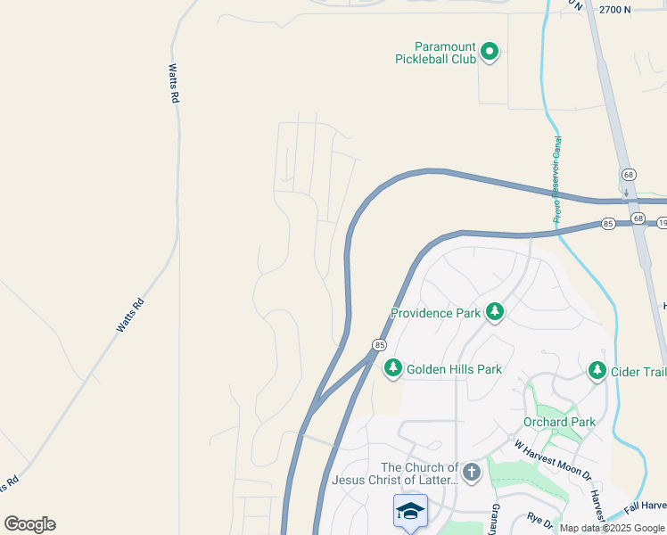 map of restaurants, bars, coffee shops, grocery stores, and more near West Harvest Moon Drive in Saratoga Springs