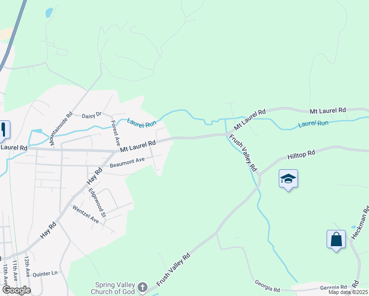 map of restaurants, bars, coffee shops, grocery stores, and more near 1724 Mount Laurel Avenue in Temple