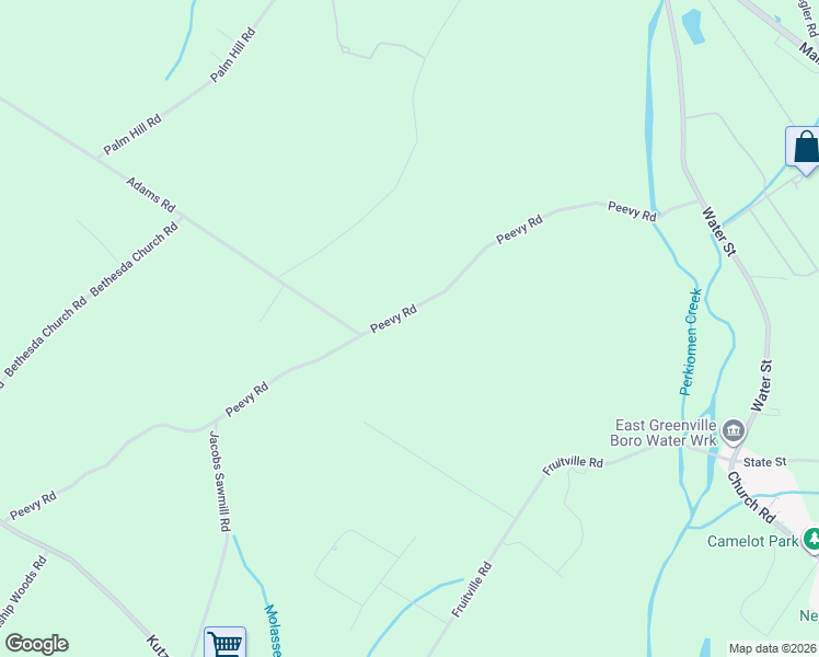 map of restaurants, bars, coffee shops, grocery stores, and more near 1186 Peevy Road in East Greenville